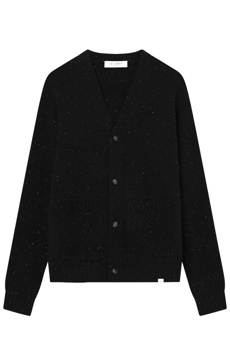 Жилетка Gary Fleck Wool Cardigan LDM310111 100100-black