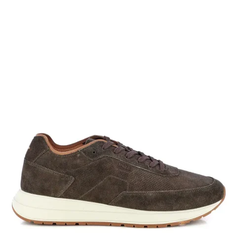 Мъжки Сникърс BOSS – 50563960 VINSTON RUNN SDPF DARK BROWN