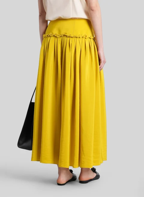 Дълга пола с плисиран дизайн Lanvin — снимка 3