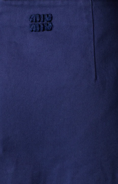 Garment-Dyed Gabardine Mini-Dress — снимка 2