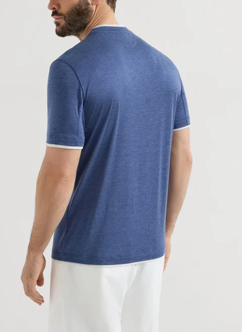 Тишърт с коприна Brunello Cucinelli — снимка 3