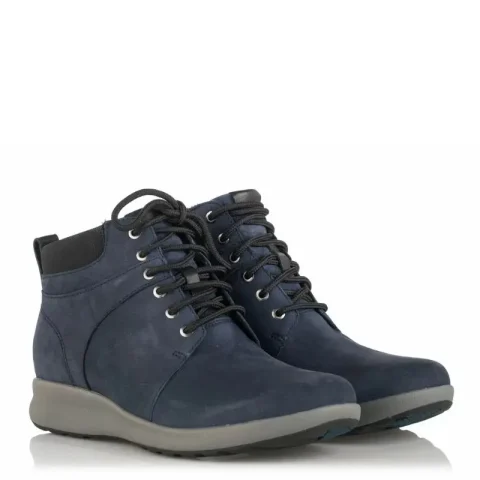 Дамски боти CLARKS – 26145154-navy192 — снимка 3