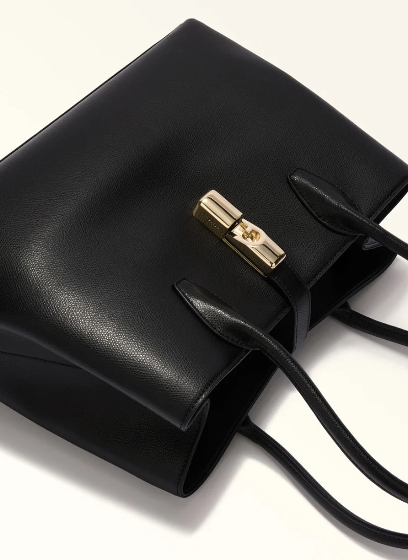 Кожена чанта 'Tote' Furla Goccia Nero — снимка 3