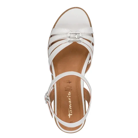 Дамски Сандали На Платформа TAMARIS – 1-28242-46-100 WHITE — снимка 5