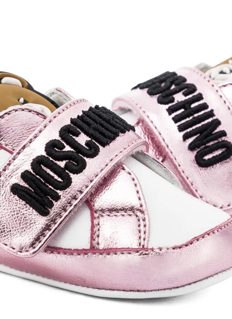 Бебешки буйки с метален ефект 'Two-Tone' Moschino Kids — снимка 4