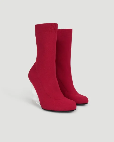 Shard High Heel Boots in Red — снимка 2