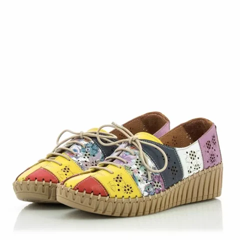 Дамски Ежедневни VERONELA – 398.314 YELLOW MIX — снимка 2