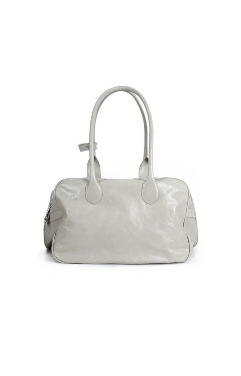 Double Top-Handle Bag in White