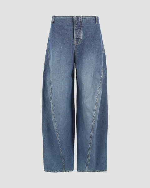 Denim Cargo Pants