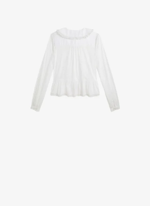 Риза с детайли от дантела Ralph Lauren Kids 2-6 — снимка 2