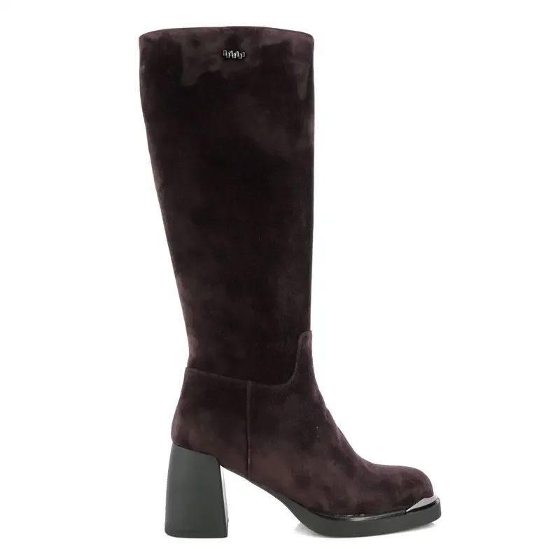 Ботуши На Ток CARLO FABIANI – 12715328 BROWN SUEDE