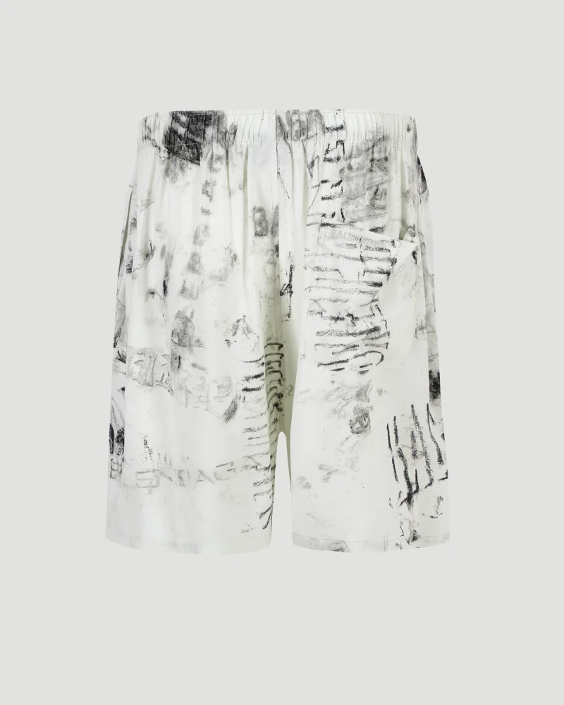 Washed Crayon Allover Pajama Shorts