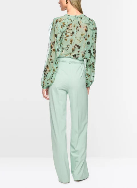 Ефирна блуза с флорален принт Marc Cain Collections — снимка 9