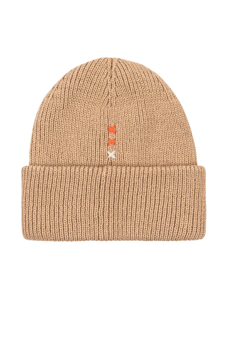 Шапка S&S Chain Stitch Cuff Beanie SSM53005 272 sc272-taupe — снимка 2