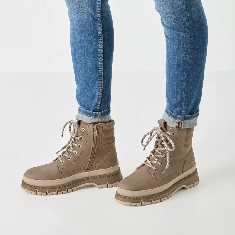 Дамски Равни Боти TAMARIS – 1-25200-45-341 TAUPE — снимка 7