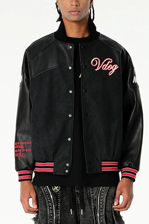 Яке Vanguard Dogs Leather Vdog Bomber MW094070813 black — снимка 2