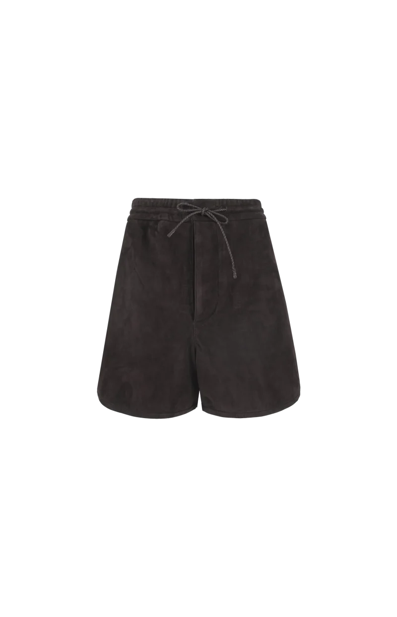 Suede Shorts in Intense Carubo