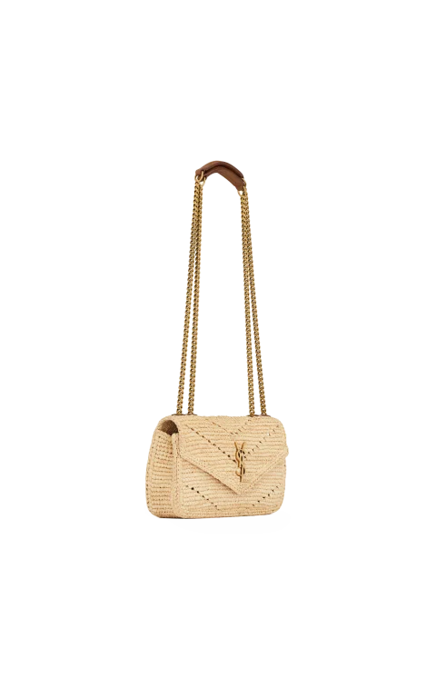 Loulou Mini Shoulder Bag in Raffia — снимка 2