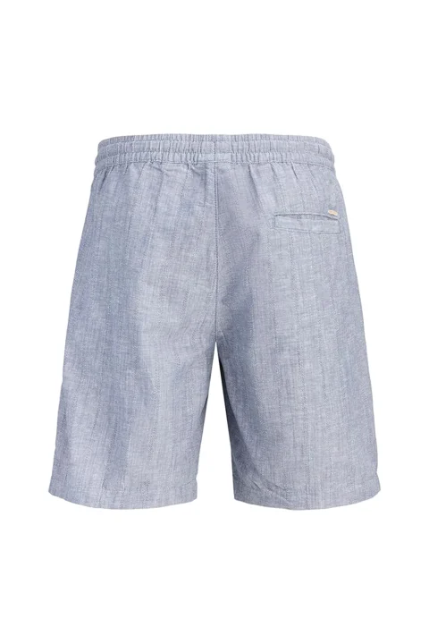 Бермуда Jpstjaiden Summer Linen Stripe 12296410 18-3916 TCX flint stone — снимка 2