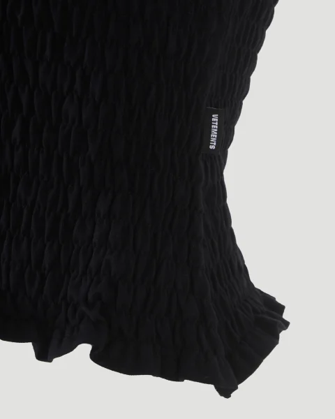 Black Gathered Baby T-Shirt — снимка 3