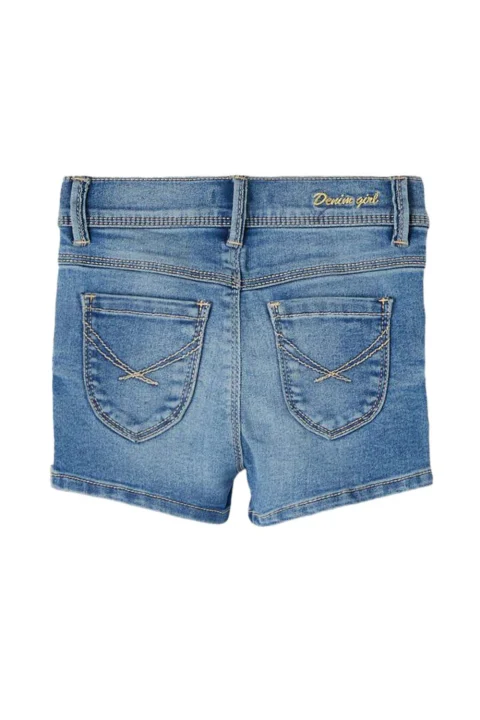 Детски Бермуди Nmfsalli Dnmtindys Shorts Camp 13198530 bs000053 light blue denim — снимка 2