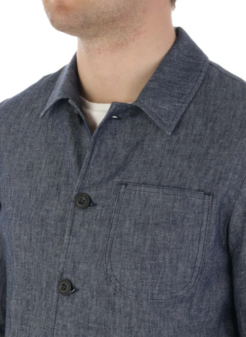 Риза с лен 'Overshirt' Altea — снимка 4