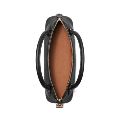 Дамска черна чанта Lock Top TORY BURCH — снимка 7