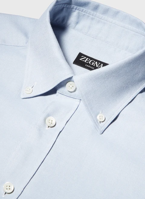 Класическа риза с кашмир Zegna — снимка 2