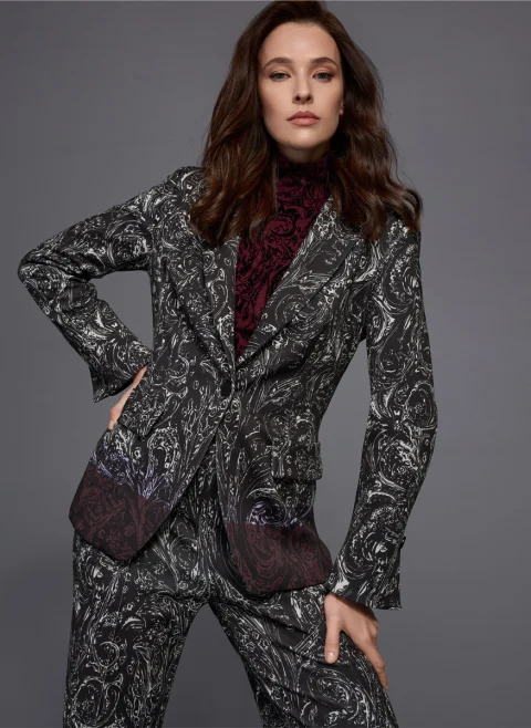 Сако с цялостен принт Marc Cain Collections — снимка 7
