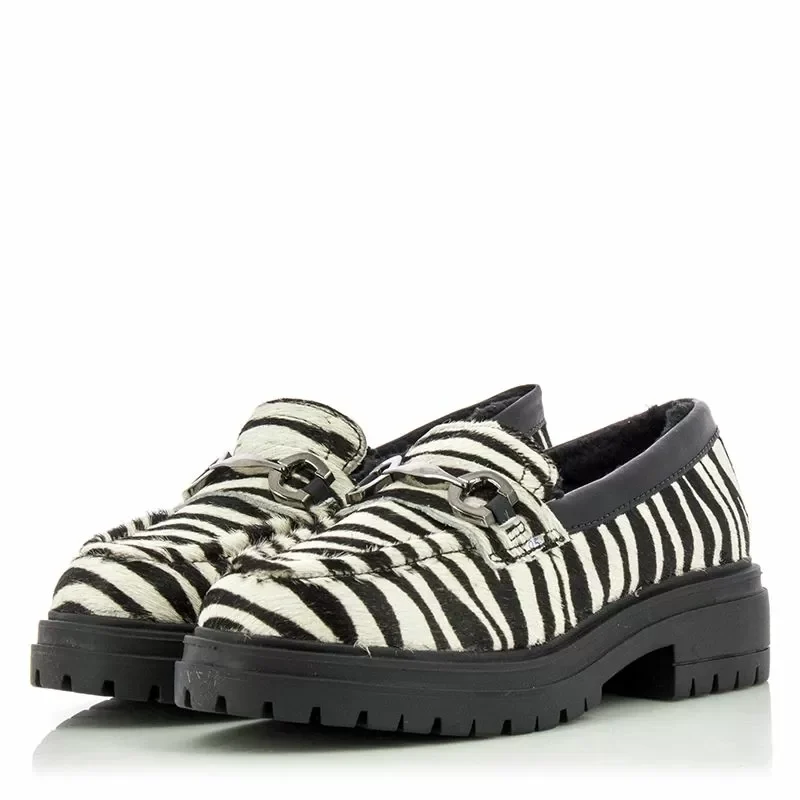 Дамски Лоуфър BOTTERO – 342204 ZEBRA/PRETO — снимка 3
