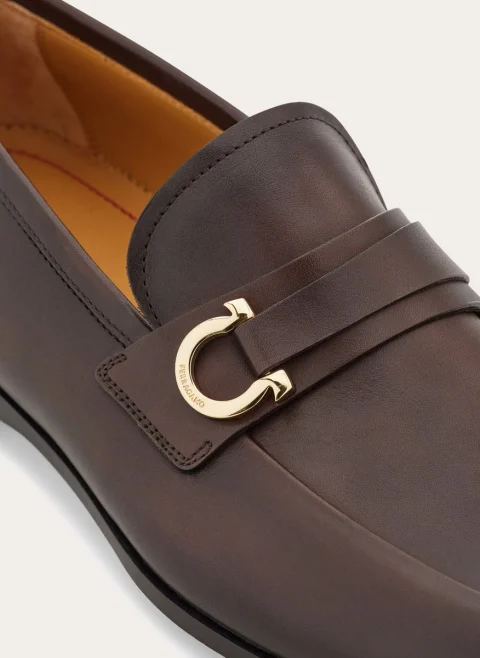 Мокасини с орнамент 'Gancini' Ferragamo — снимка 5