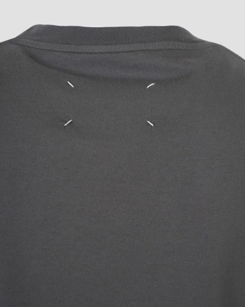 Cotton T-Shirt in Grey — снимка 3