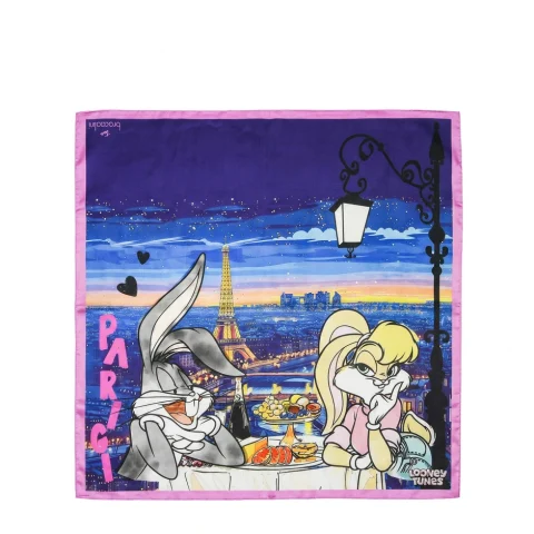 Дамски цветен шал Looney Tunes Braccialini