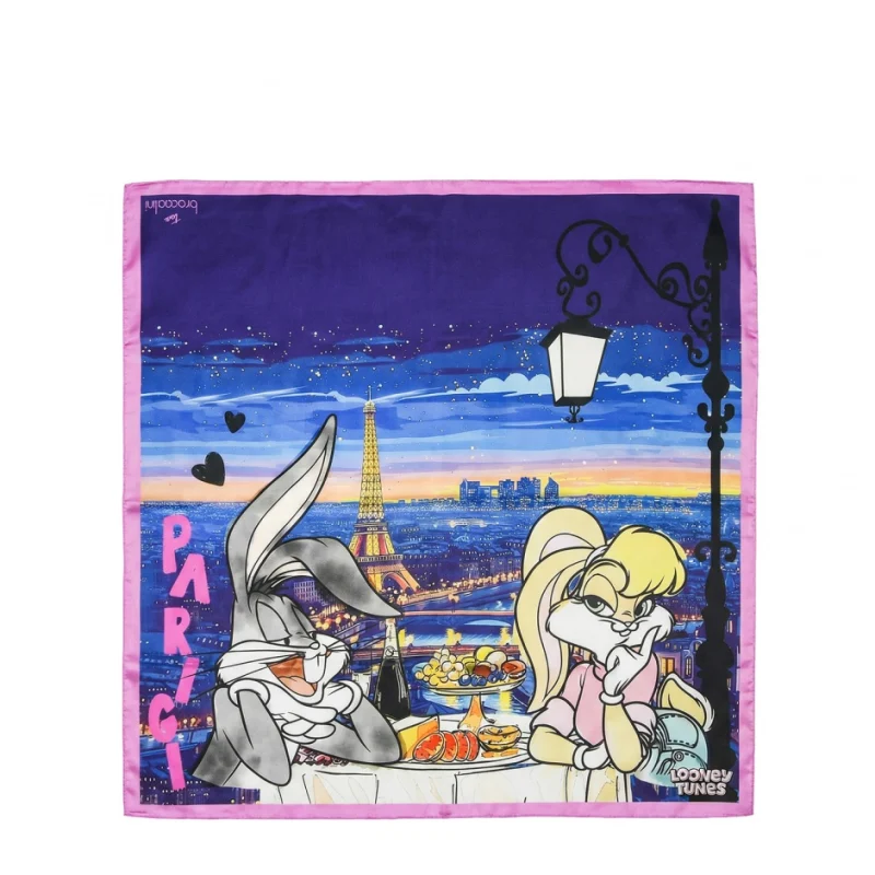 Дамски цветен шал Looney Tunes Braccialini