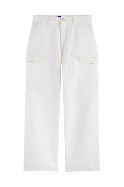 Jeans The Daze Loose Fit Cargo 179922 SC100 faded white