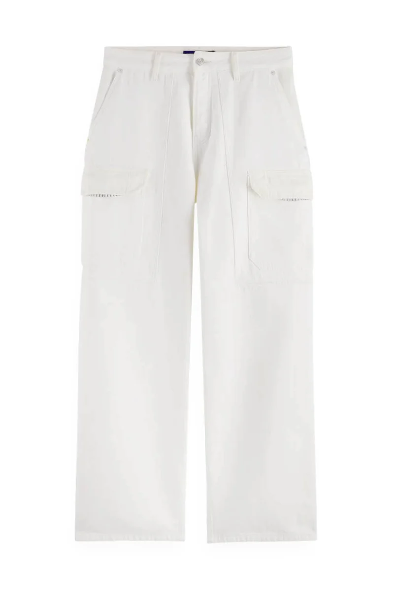 Jeans The Daze Loose Fit Cargo 179922 SC100 faded white