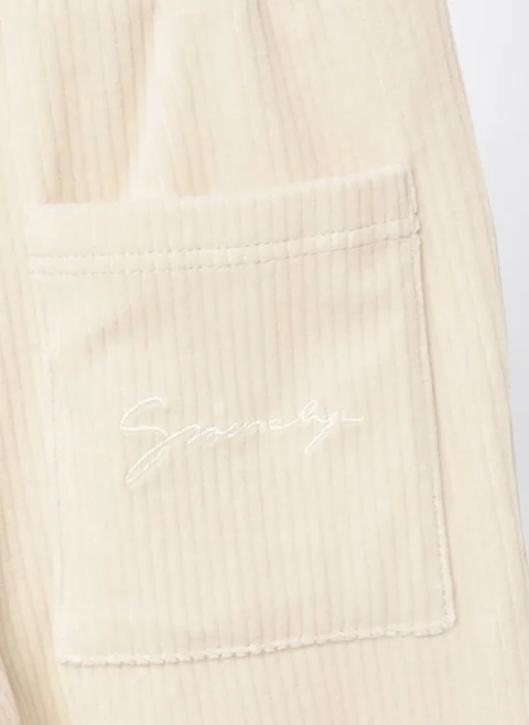 Спортен панталон от рипсено кадифе Givenchy Kids — снимка 3
