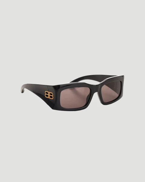 Max Rectangle Sunglasses in Black — снимка 2