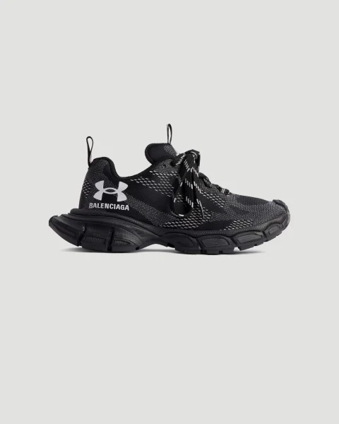 Under Armour® 3XL Knit Sneaker in Black and White