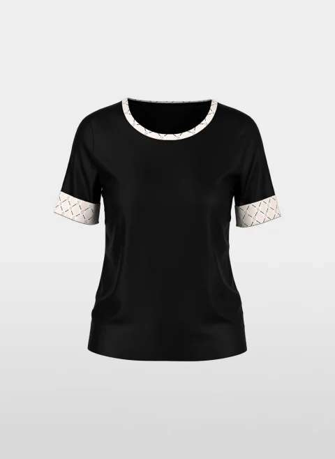 Тишърт с 'chain logo' мотив Marc Cain Sports — снимка 6