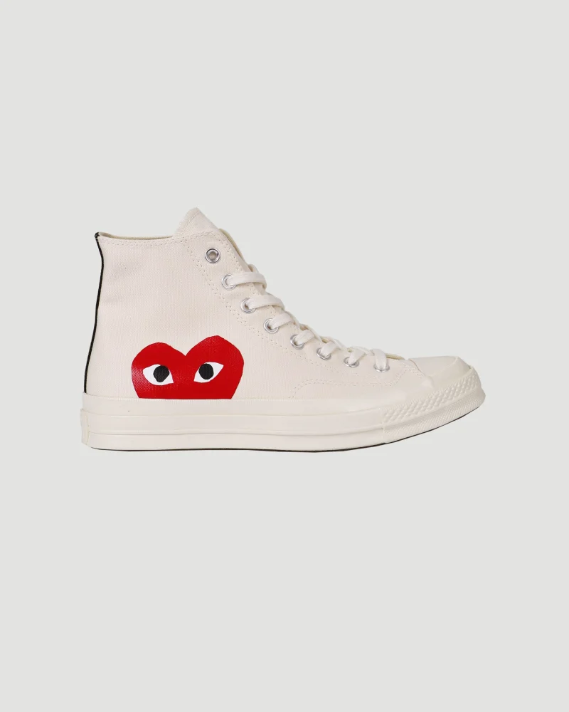 Converse x Comme des Garçons Play High Top Sneakers in White