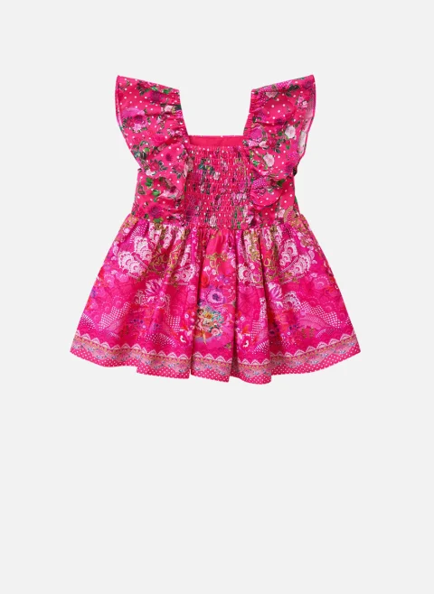 Рокля с принт 'Flamenco rose' Camilla Kids — снимка 2