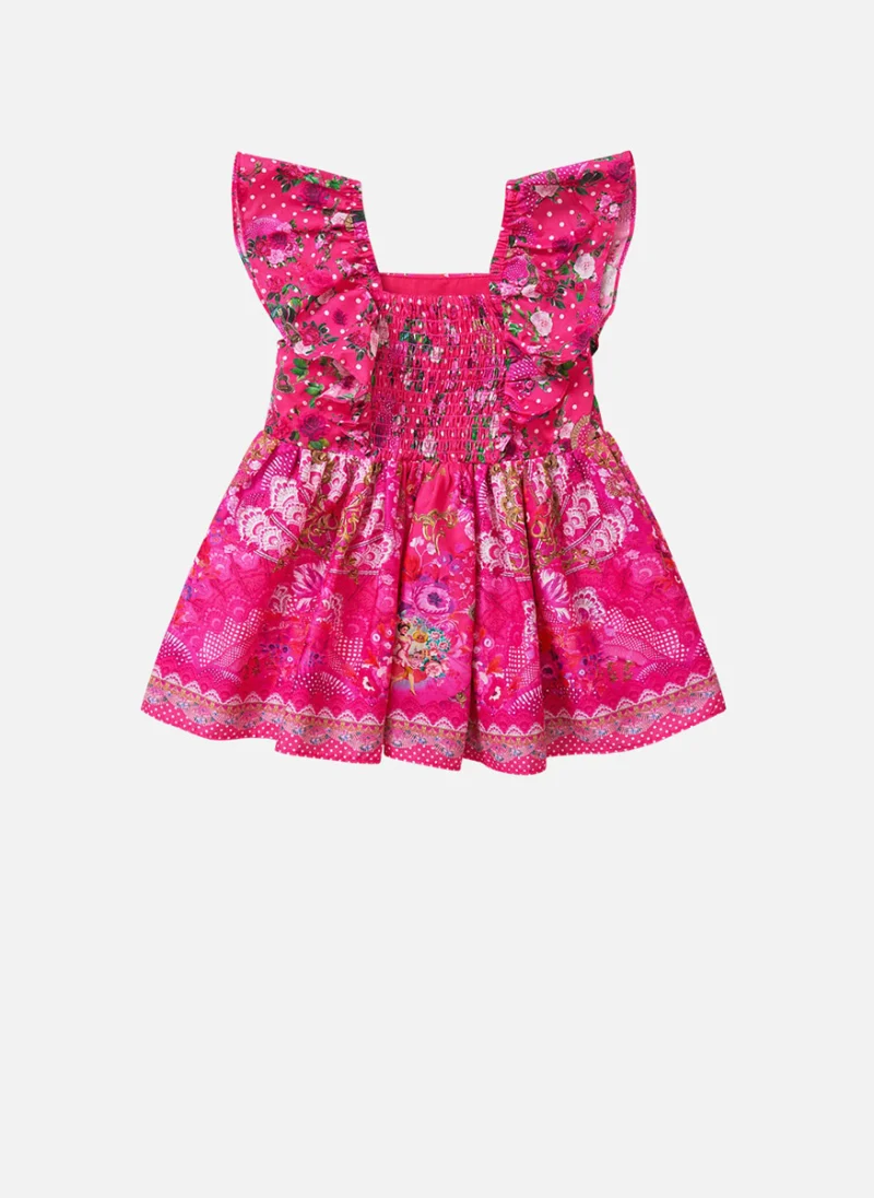 Рокля с принт 'Flamenco rose' Camilla Kids — снимка 2