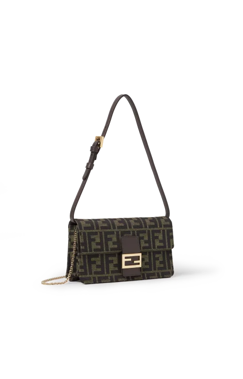 Tube Wallet on Chain in Brown — снимка 2