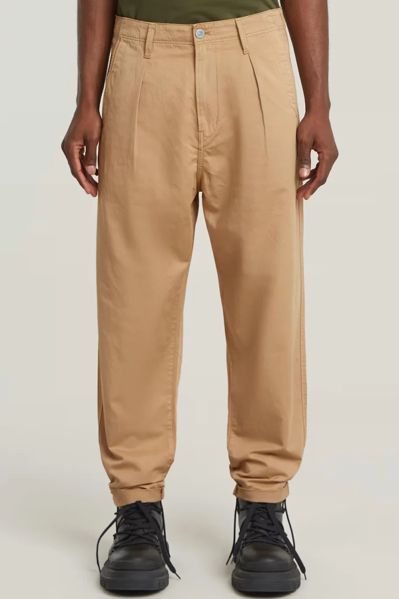 Панталон Pleated Chino Relaxed Tapered D24543-D910-B666-lion gd — снимка 2