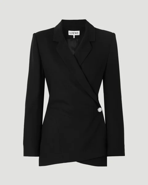 Jacket in Stretch Viscose Blend