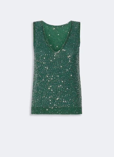 Топ с пайети Weekend Max Mara Wkdmilord — снимка 7