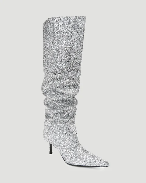 Viola 65 Slouch Boot in Glitter — снимка 3