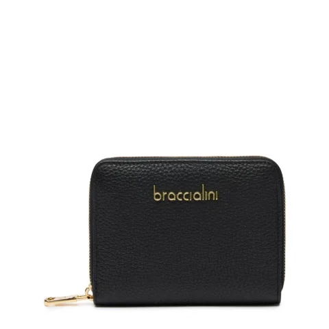 Дамски черен портфейл Basic Braccialini