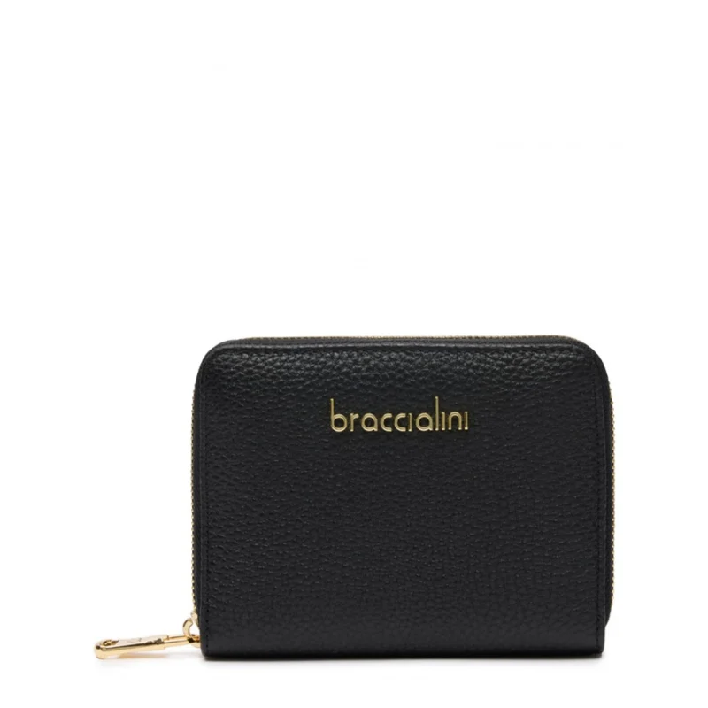 Дамски черен портфейл Basic Braccialini